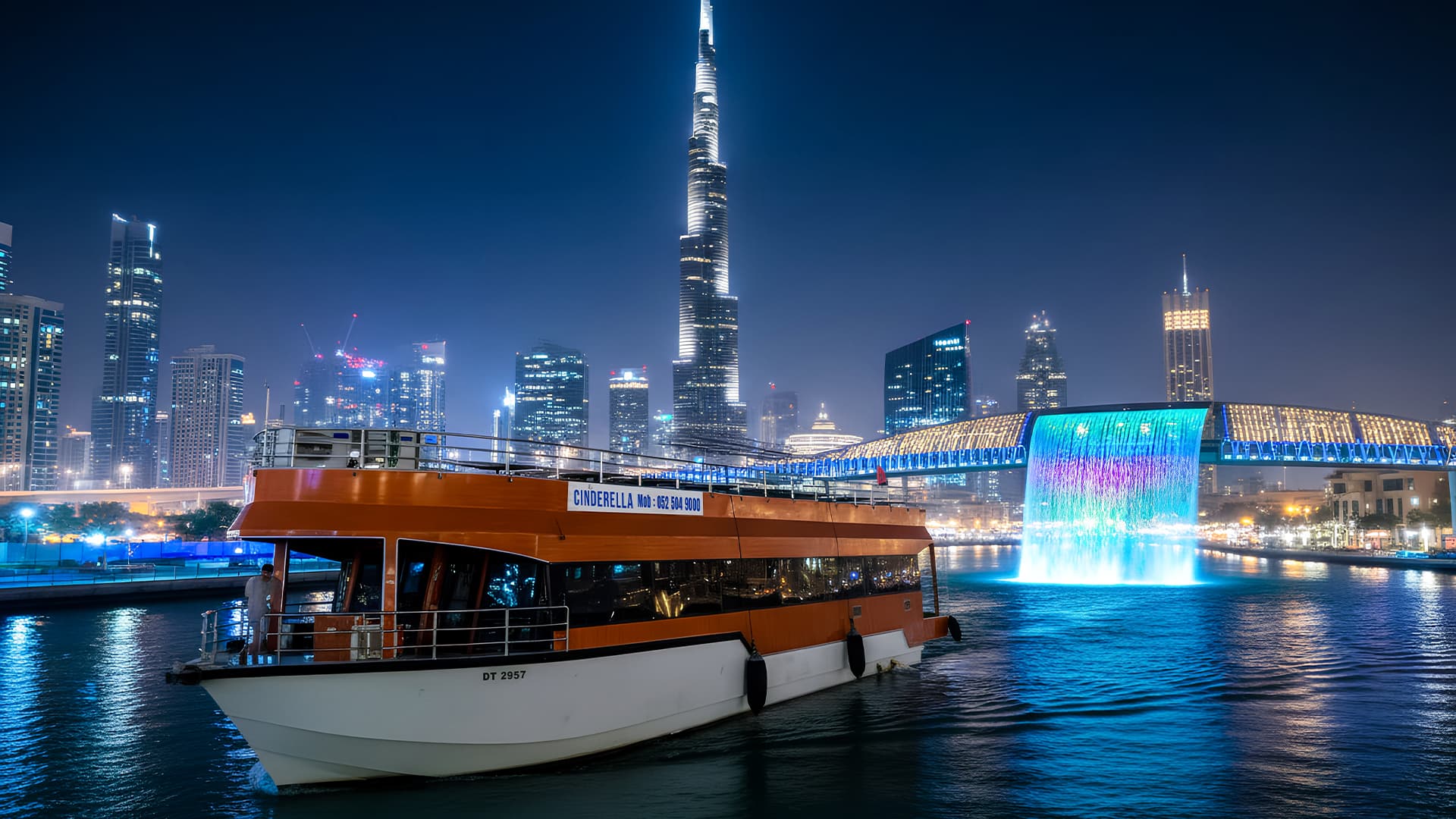 Couple enjoying a Dubai skyline tour experience